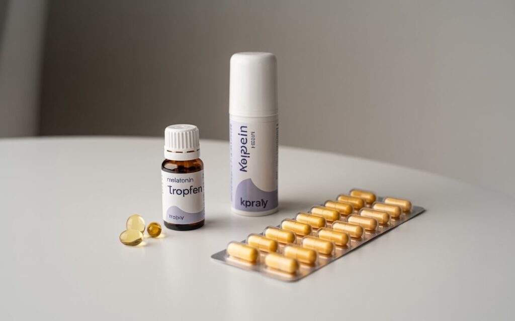 Melatonin in verschieden Formen